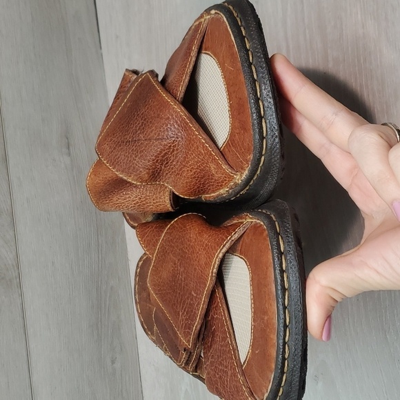 NEW Born Men Leather Crisscross Hook&loop Sandals shoes sz 11 - Picture 4 of 13